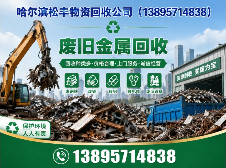 松北区废旧金属回收展示图